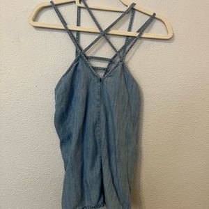 RVCA Denim Strappy Tank Top